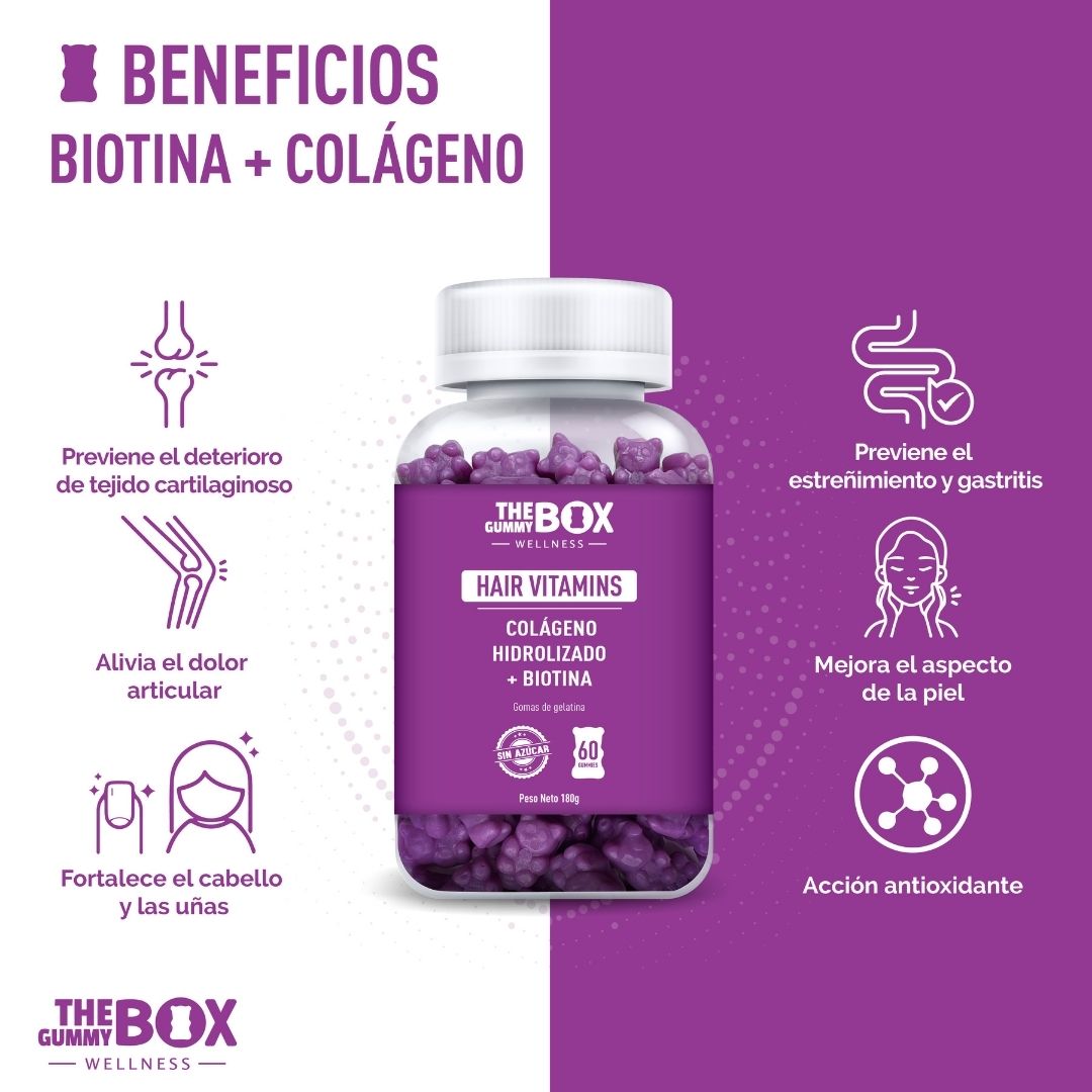 Colageno y biotina en gomitas