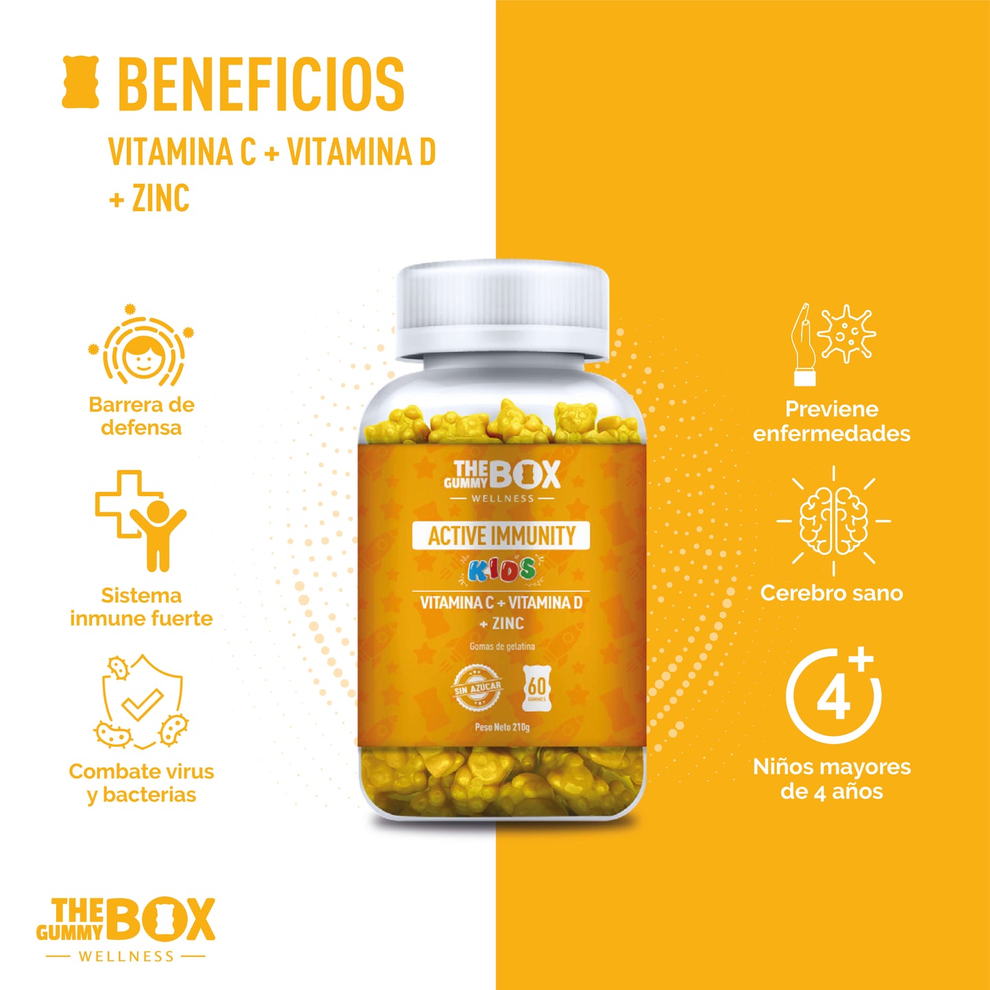 Vitamina C + Zinc para Niños en gomitas